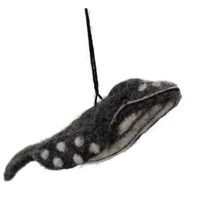Lanart Whale  Gray Alpaca Needle Felting 93805